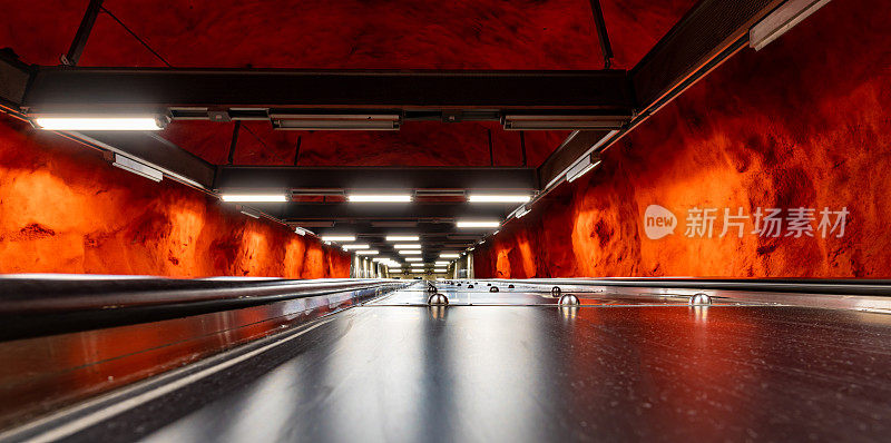 斯德哥尔摩Solna Centrum地铁站的自动扶梯